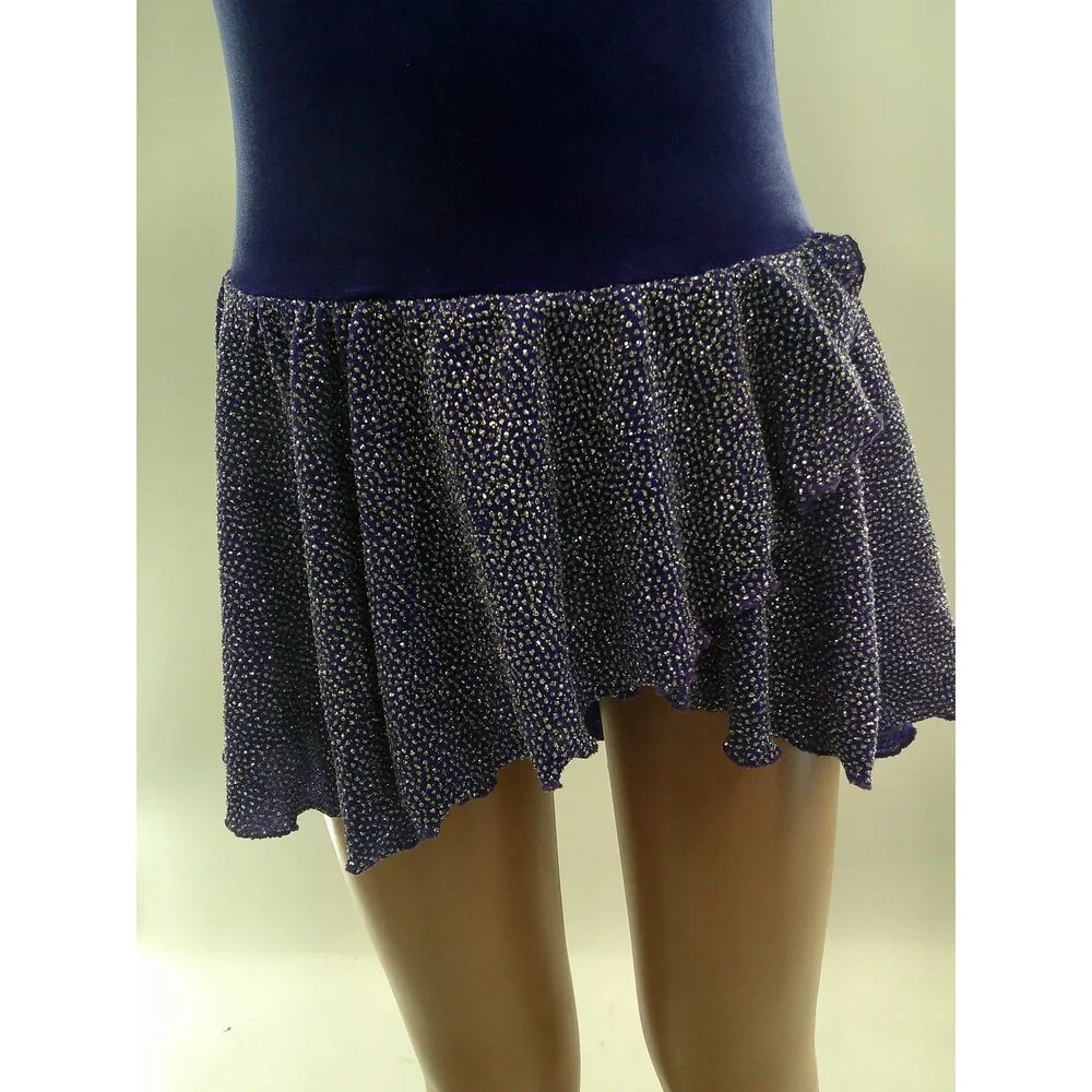 Pre-Owned Dance Costume Medium Child Blue Costume Gallery Lyrical Ballet Jazz G